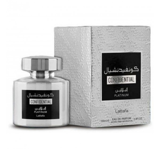 Купить  Парфюмерная вода Lattafa Confidential Private Platinum в интернет магазин aroma-online.ru