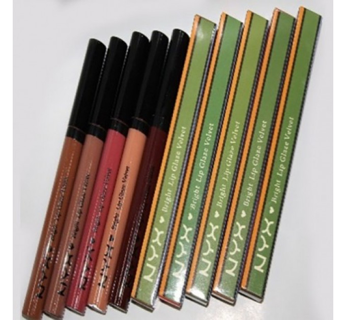 Блеск для губ 12 Цв. Nyx Bright Lip Glaze Velvet
