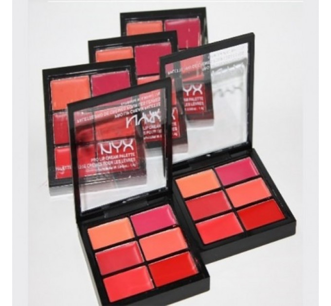 Кремовая помада 6-цв Nyx Pro Lip Cream Palette №8224